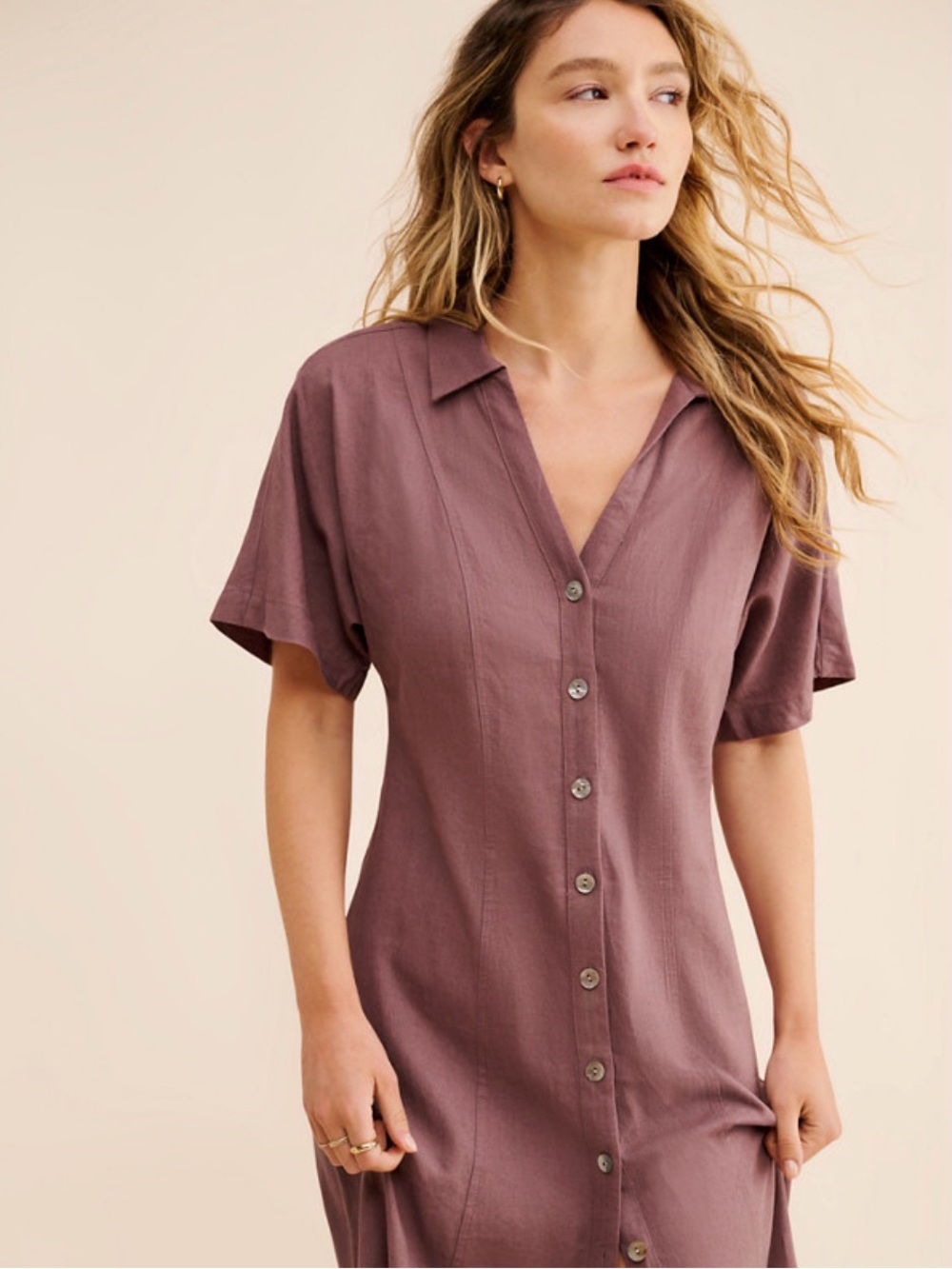 Madewell Carmine Linen Dress - Picture 2 of 6